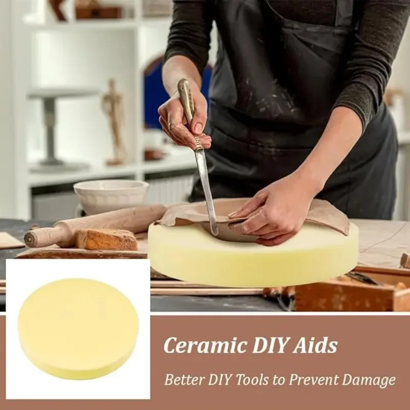 Pottery round sponge pad 30/35cm for water absorption cleaning DIY ceramic board quick molding support ceramic tools pottery sculpting tools pottery tools