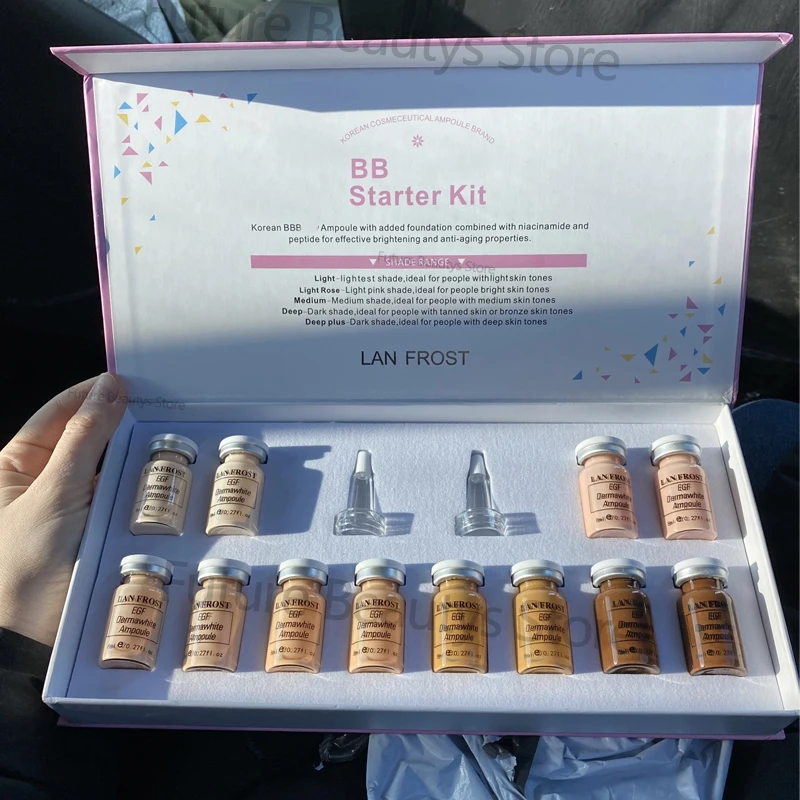 

12Pcs BB Cream Glow Face Skin Care Serum Essence Ampoule Foundation Brightening Whitening Anti-Wrinkle Acne Beauty Treatment