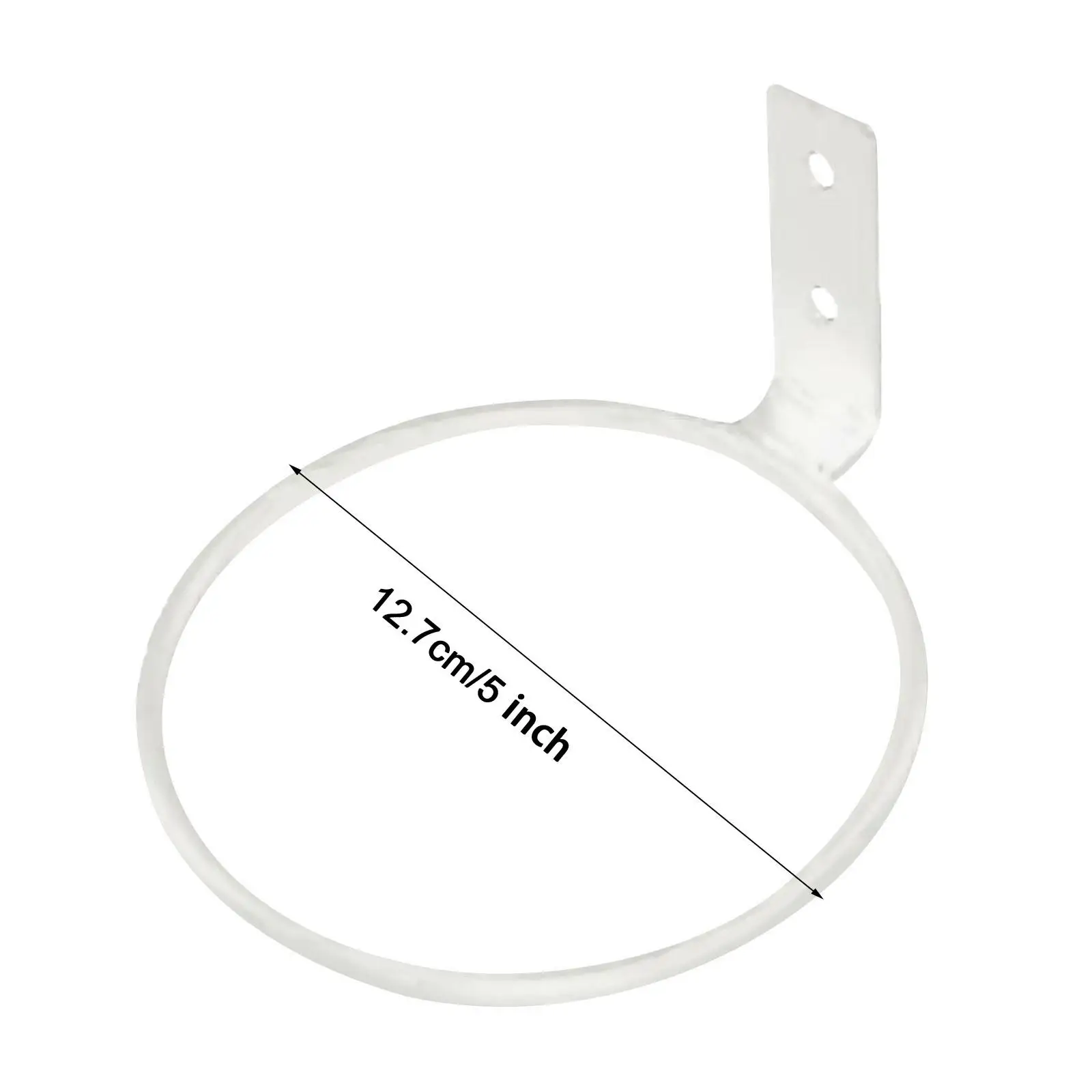 3 Supporti A Muro Per Vasi In Ferro - Anelli Portavasi Da Giardino Per Piante Sospese, Decorazione Esterna/Interna (10 Cm) - 3