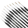 11pcs Fine Detail Paint Brush Set - Sturdy & Precise Miniature Brushes - Ideal for Warhammer 40k, Model & Art Painting 1