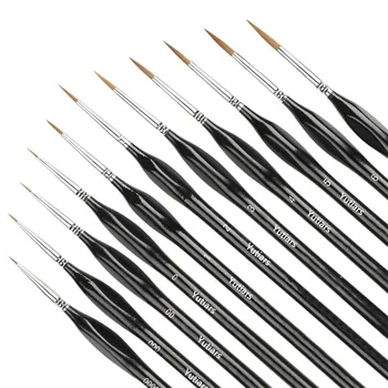 11pcs Fine Detail Paint Brush Set – Miniature Brushes for Art & Model Painting 1