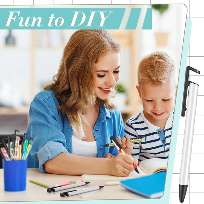수축 랩이 있는 블랭크 승화 펜, 열 전달 펜, DIY 사무실 학교 용품, 문구류, 36 개