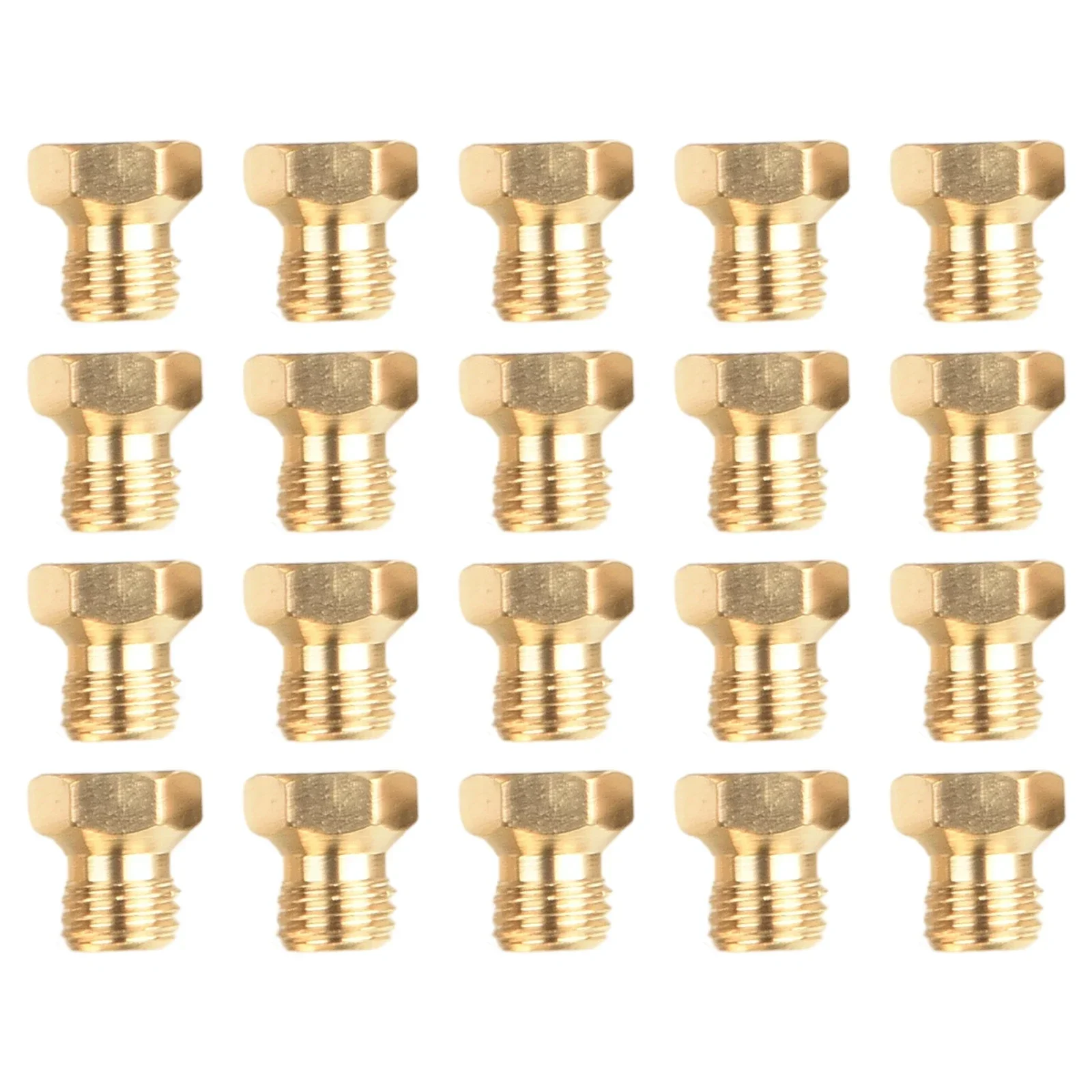 20Pcs Brass Jet Nozzle Propane Burner Orifice Kit Grill Replacement Parts LP Gas Burner Nozzle Gas Stove Accessories BBQ Tools