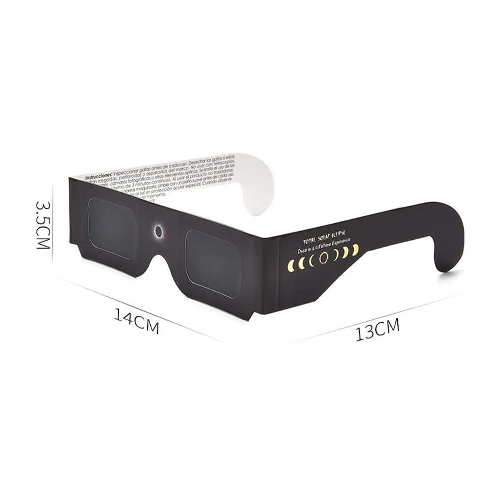 1-5pcs Paper Solar Eclipse Glasses uv protection glasses solar eclipse glasses Protect Eyes Anti-uv Viewing Glasses Safe Shades Observation Solar Great for Kids