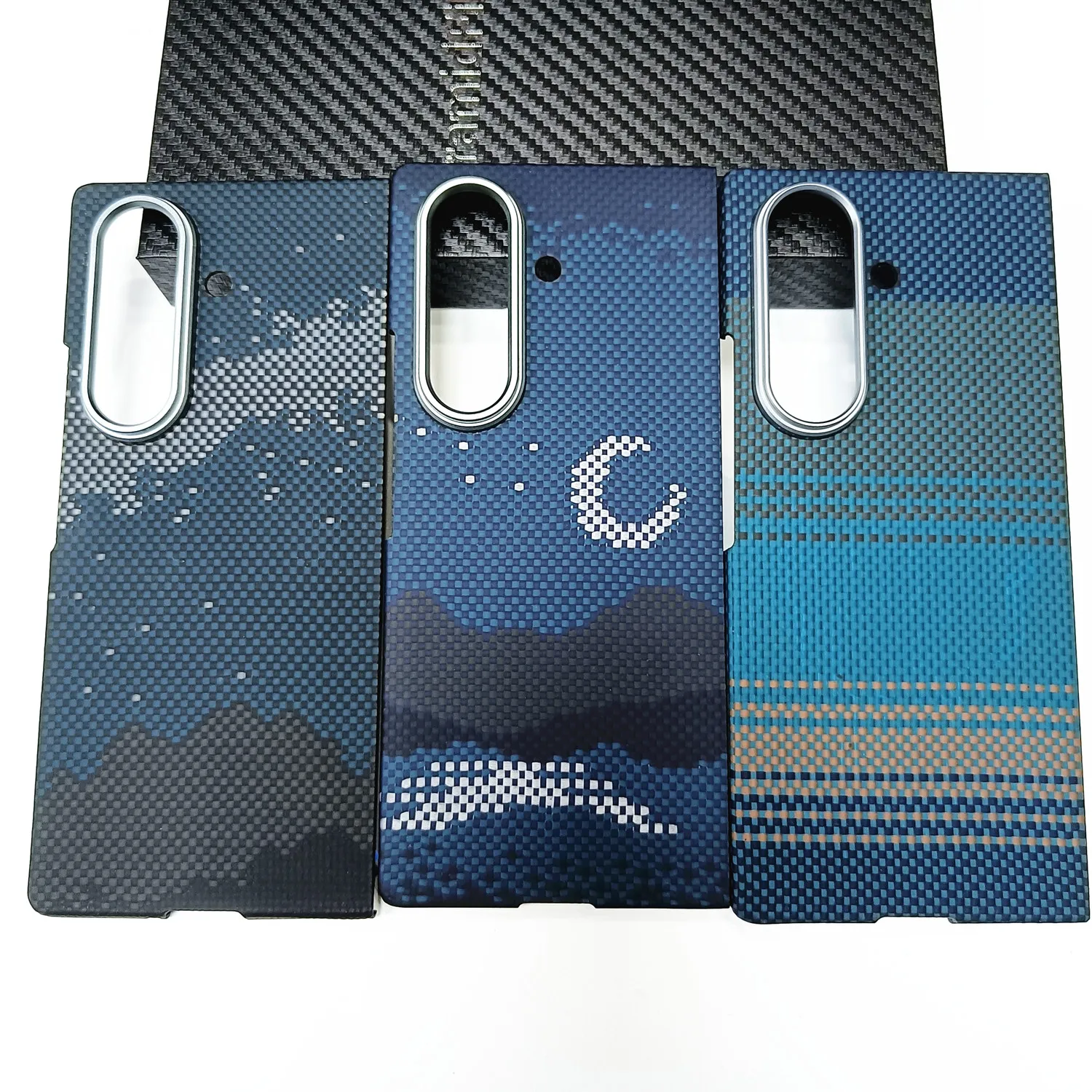 Premium Ultra Thin Aramid Carbon Fiber Shockproof Back Cover