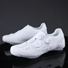 Man Road Cycling Shoes Flats Cleats Shoes Women White Speed Cycling Sneaker Self-Locking Non-slip Mountain Bicycle  Bike Shoes 6