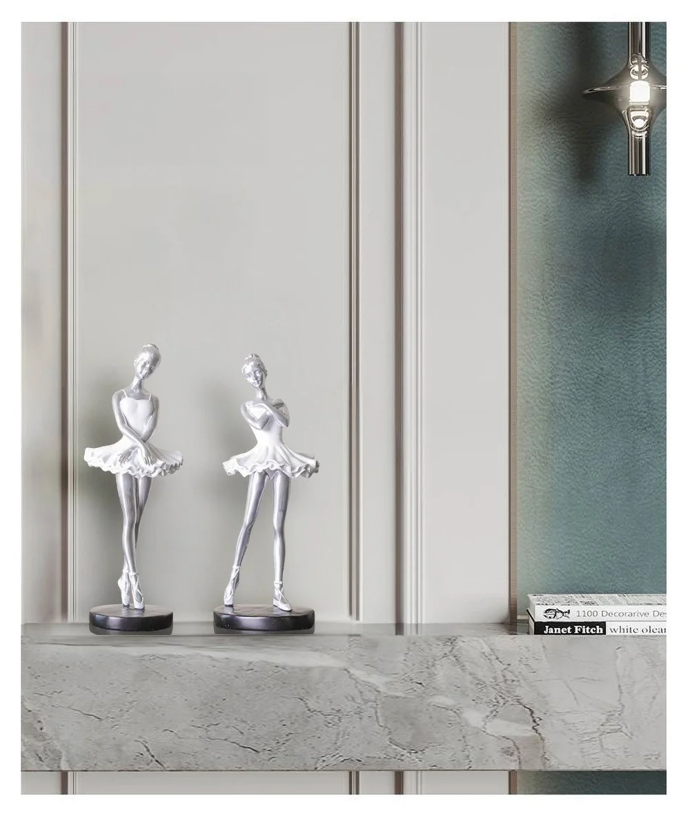 Ballett-Mädchen-Harzstatue – süße Tänzerin-Figur für Kinderzimmerdekoration, Geburtstagsgeschenk, Ballettliebhaber-Sammlerkunst – Detail 4