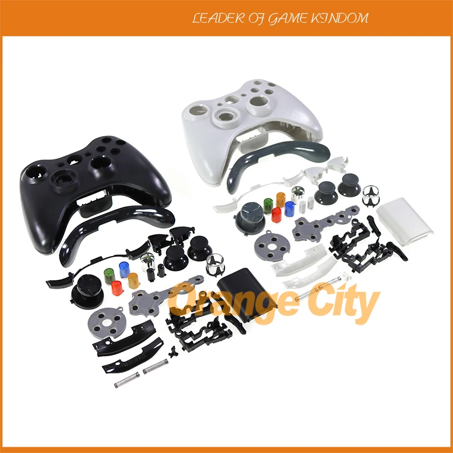 

10Sets For Xbox360 Wireless Controller Case Cover Kit Thumbsticks For Xbox 360 Gamepad Full Housing Shell and Buttons