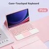 Keyboard Case For Samsung Galaxy Tab S10 Plus S9 S9FE S8+ S6 Lite s7 Detachable Keyboard Funda Cover For SM-X510/X516B X810 X210 1