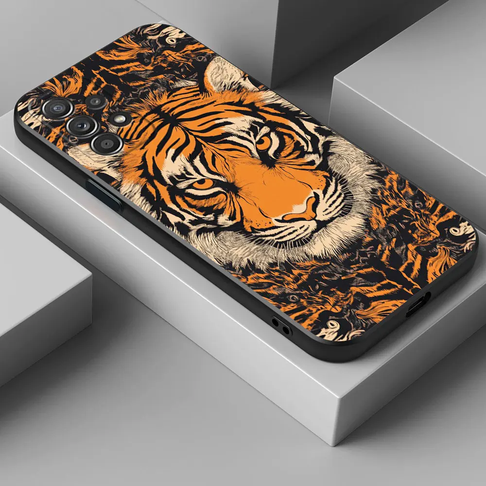 Tiger Design Soft Phone Case - Stylish and Protective
