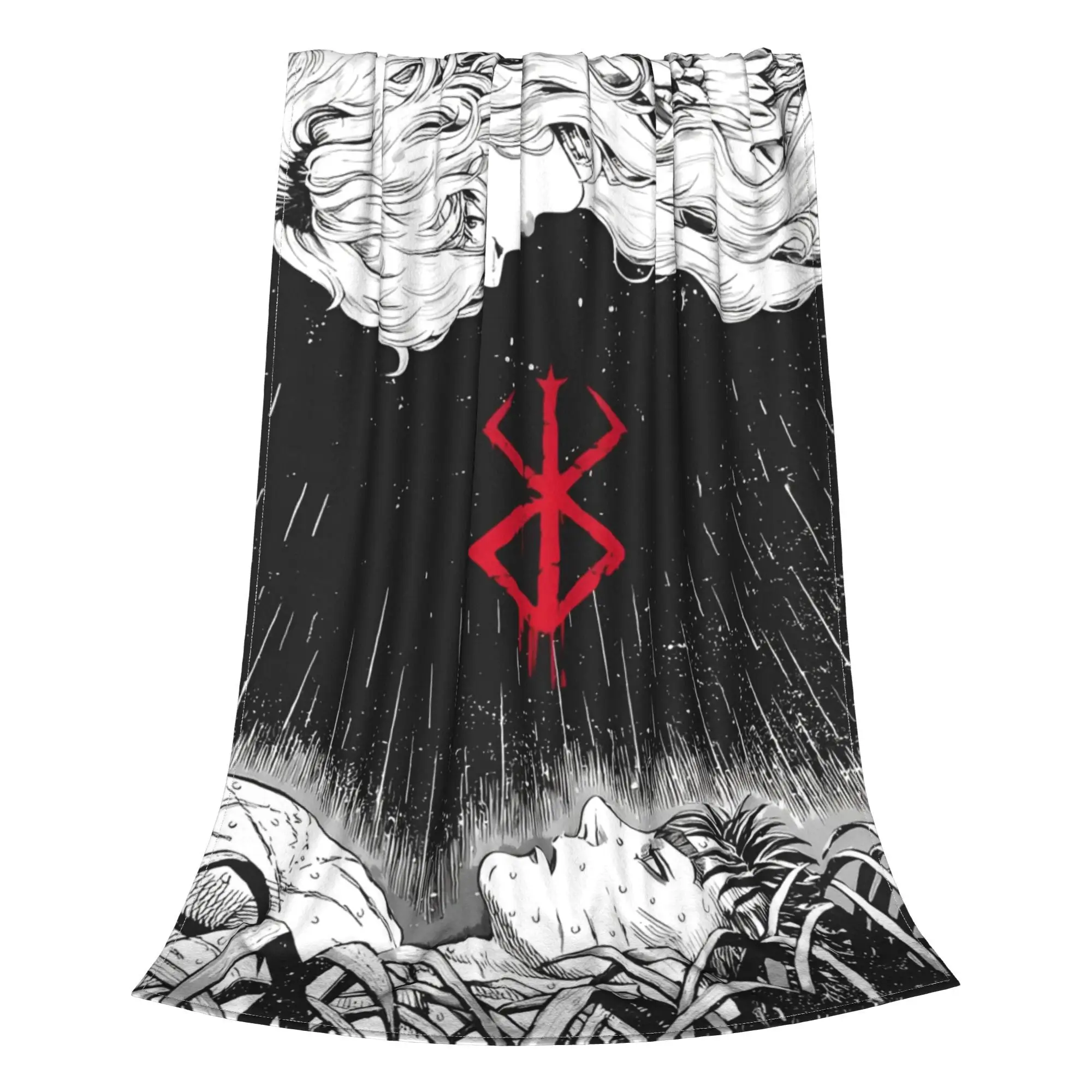 Japan Anime Berserk  Blankets Flannel Swordsman Manga Guts Super Warm Throw Blanket for Bed Bedspread 3