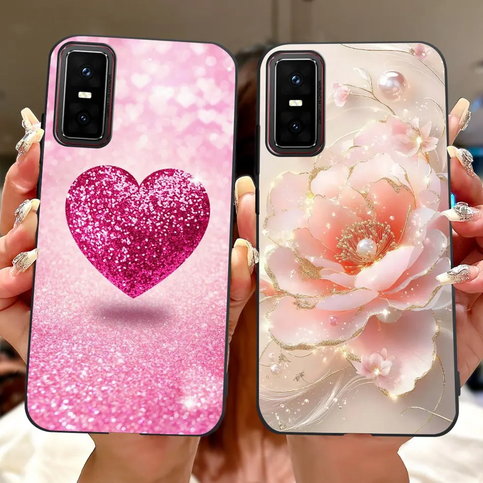 Elegant Floral Butterfly Soft Silicone Phone Case