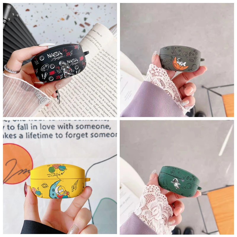 Cartoon Astronaut Crystal Sticker Custodia Per Cuffie Per Sony Wf-1000Xm4 Custodia Protettiva Per Auricolari Bluetooth Per Sony Wf-1000Xm4