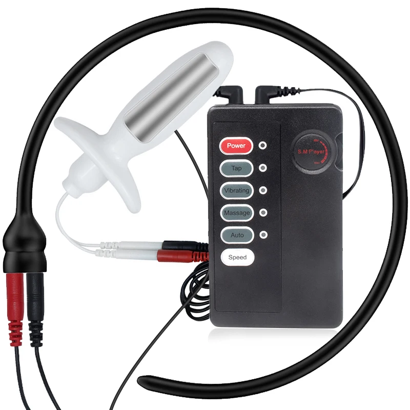 Electric Sex Toys Electric Shock Male Masturbator Penis Prostate Massage Anal Plug Super Long Urethral Sound Horse Eye Vagina Stimulator