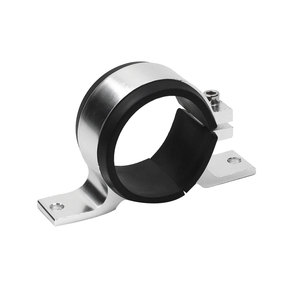 

Silver 60Mm Fuel Pump Single Mount Bracket Fuel Filter External Bracket Clamp Cradle for 044 BOSCH