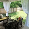Outdoor Garden Curtains Street Gazebo Curtains Waterproof Tulle Curtains Porch Pergola Privacy Sunshading Curtain Patio Decor 5