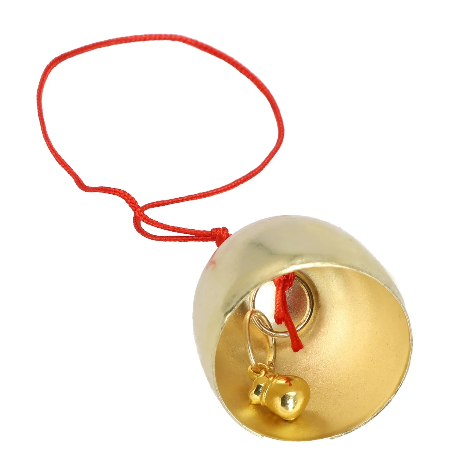 Pure Copper Metal Bell Wind Chime Pendant Anti-Theft Door Bell Home Decoration With Rope Birthday Wedding Party Decor 1pc