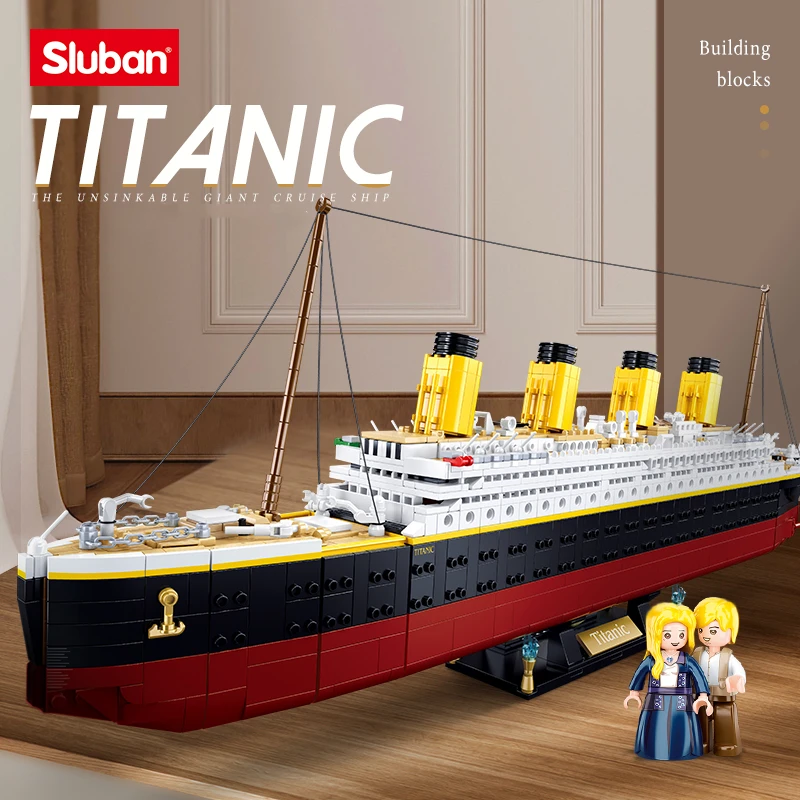 Building Block Toys Titanic 2401 PCS 1:350 B1122 Compatbile With Leading Brands Big Ship Construction Kits _ - Mobile