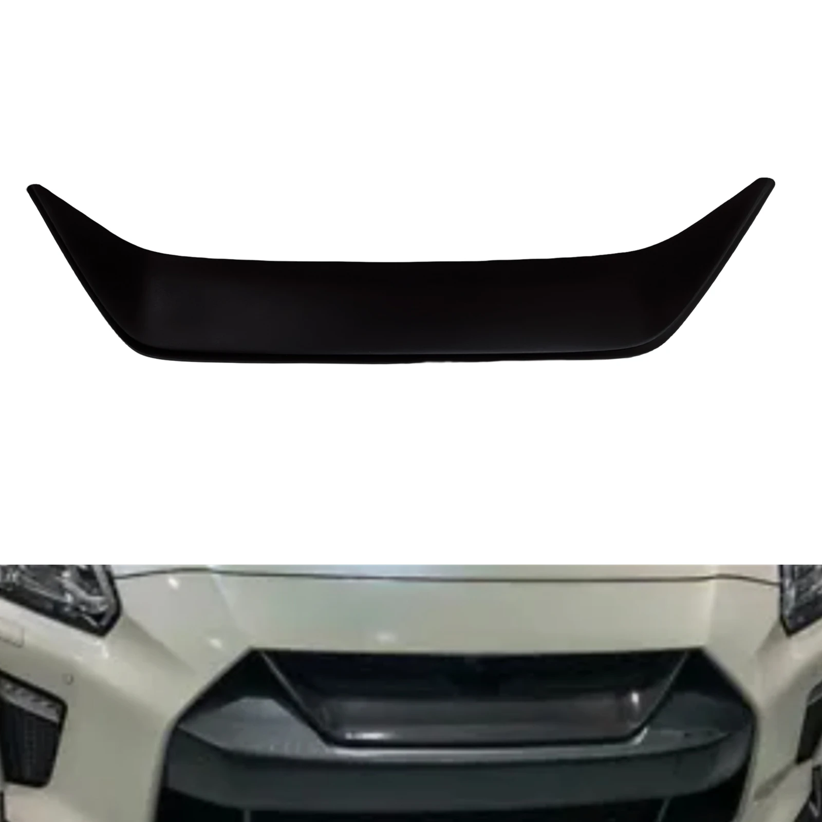 

Grill Front Bumper Grille Cover For Nissan GTR R35 GT-R 2017-2019 Real Carbon Fiber/Fiberglass Upper Hood Mesh Guard Plate Trim