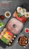 110V Multi-Functional Non-Stick Electric Grill and Griddle,Home Electric Griddle & BBQ Grill,Perfect for BBQ and Hot Pot 3
