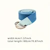 Two-Color Yoga Stretching Belt, Adjustable Sports Resistance Band with D-Shaped Buckle, Suitable for Flexibility Pilates Training, Body Shaping 2