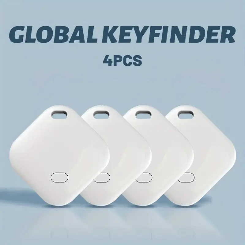4PCS Smart Bluetooth GPS Tracker Work with Apple Find My APP Anti Lost Reminder Device MFI Rated Locator Car Key Pet Kids Finder