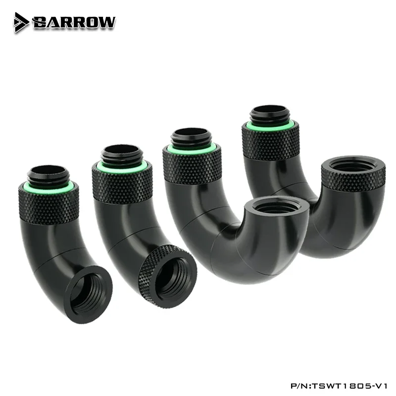 Adaptador Rotativo de Barrow para Refrigeração de Água de Computador Forma Multi-angle Snake Fitting 234 90 180 Graus 360 d M-fg1 4 - Imagem 6