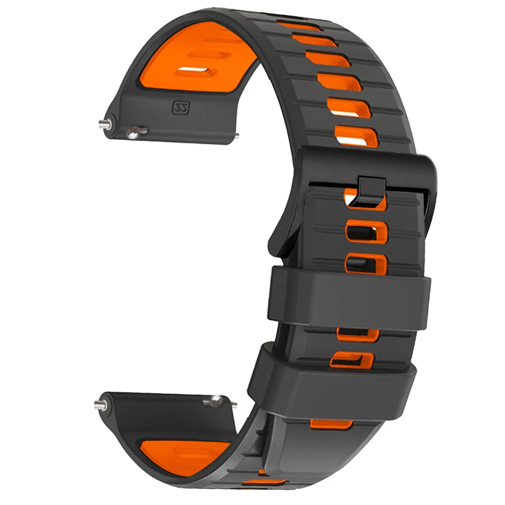Silicone 22mm Sports Watch Strap - Premium Wristband Replacement