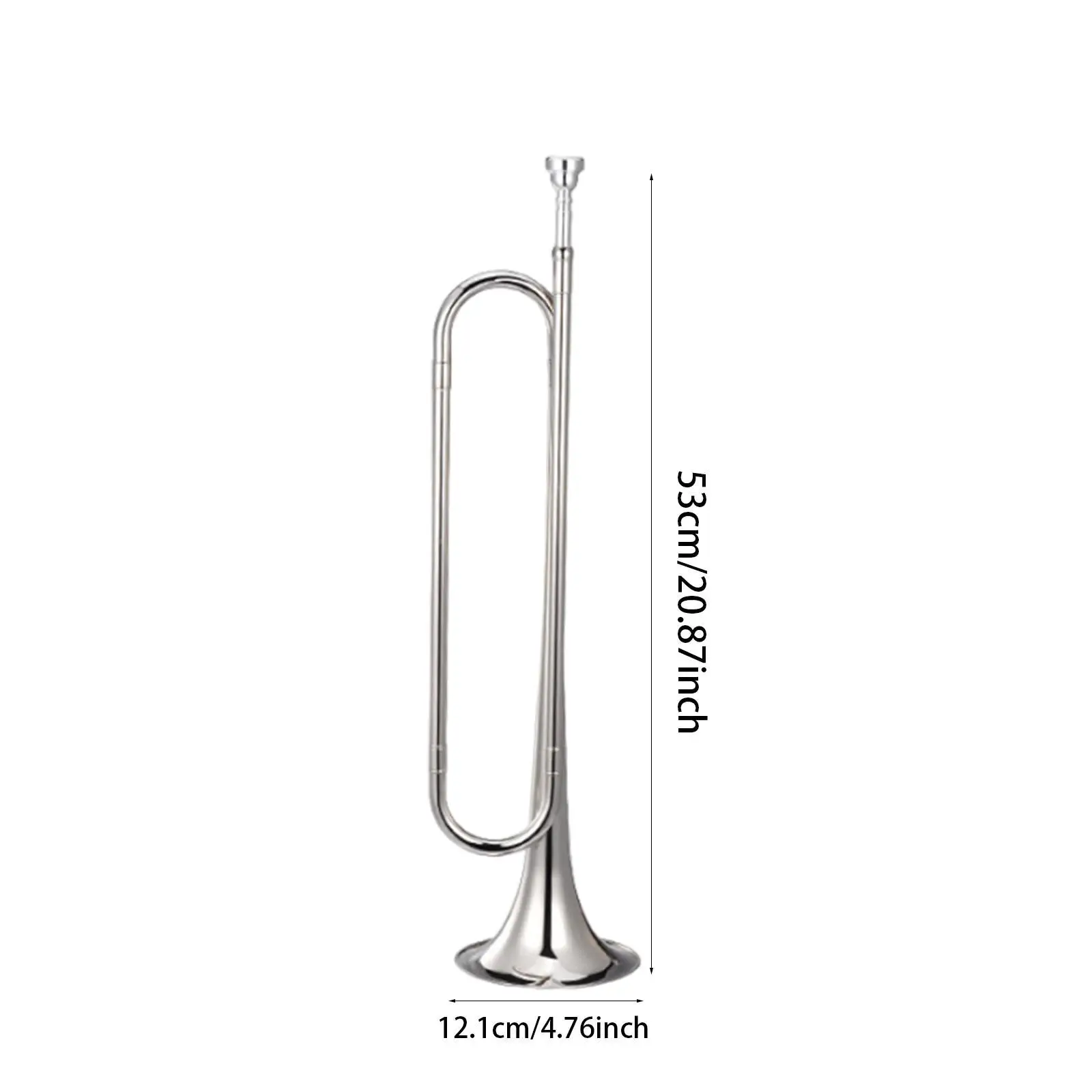 Bugle Scouting Trumpet Bugle Music Instrument Professional Blowing Trumpet for Cavalry Orchestra Stage Performance Kids