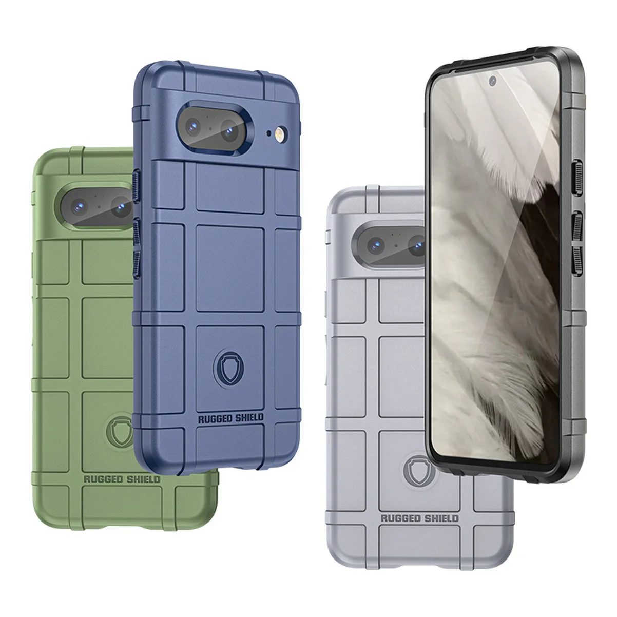 Per Google Pixel 8 Pro Pixel 7A 7 Pro Case 6 Pixel6 Pro 6A Pixel 5 Pixel 4A 5G Rugged Shield Cover Posteriore In Gomma Protettiva