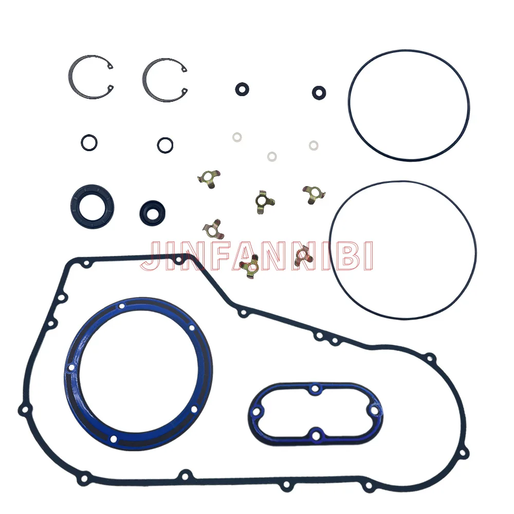 For Harley Dyna FXLR FXDP 1994 1995 1996 1997 1998 1999  2000 2001 2002 2003-2005  Complete Primary Clutch Cover Gasket Set Kit товарищество новые тупые 1996 2002