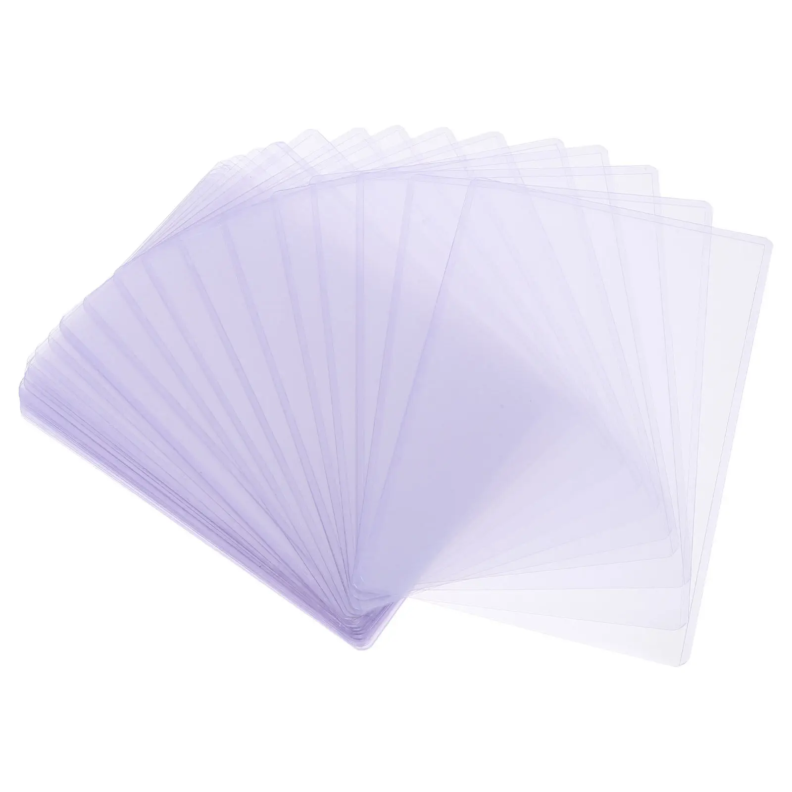 30Pcs 투명 B6 카드 슬리브 하드 플라스틱 투명 문서 보호기 방수 경량 강화 가장자리 사진 페이지