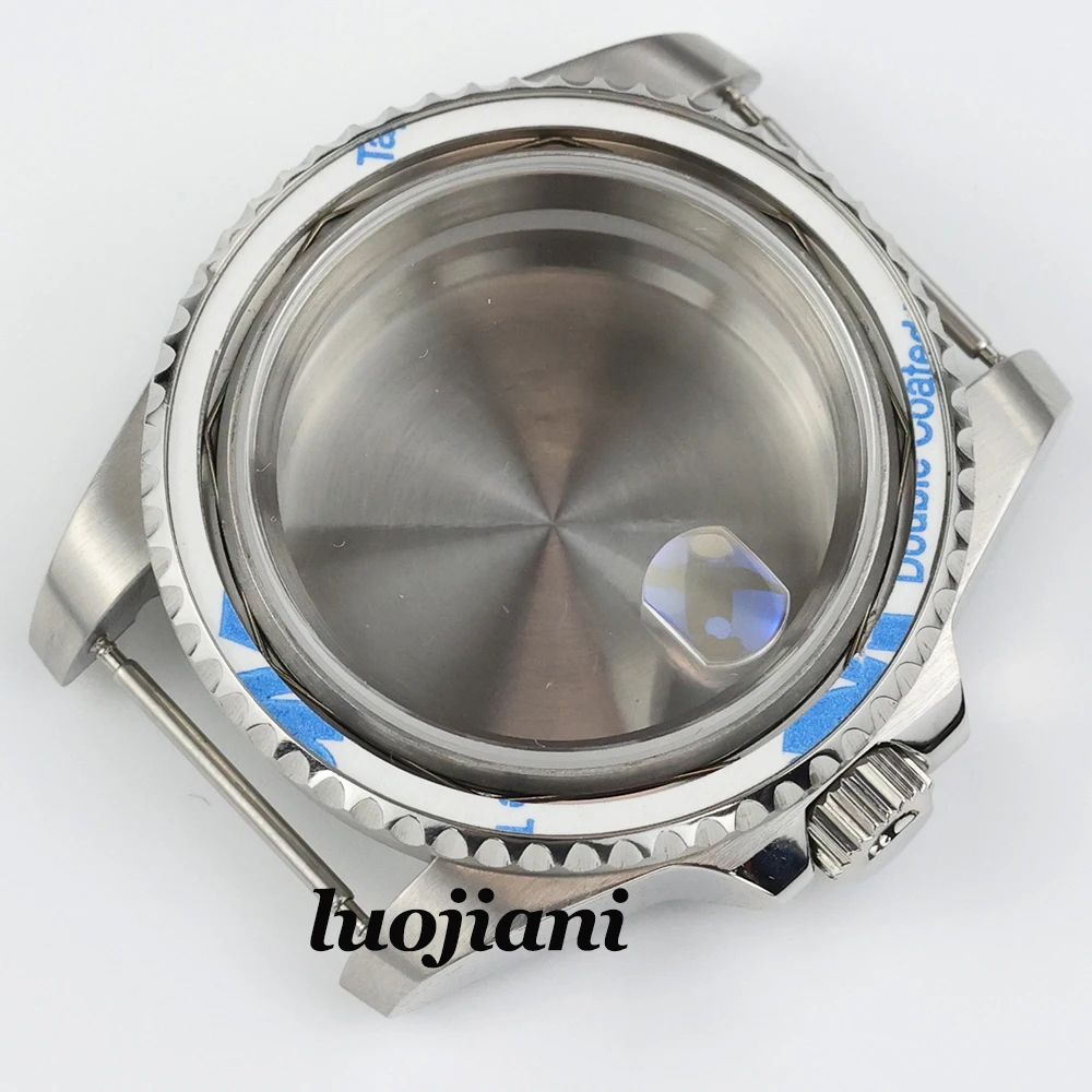 Diver 40mm Men's watch case sapphire glass 316L stainless steel Fit NH35 NH36 movement 28.5mm dial submariner gmt yacht-master