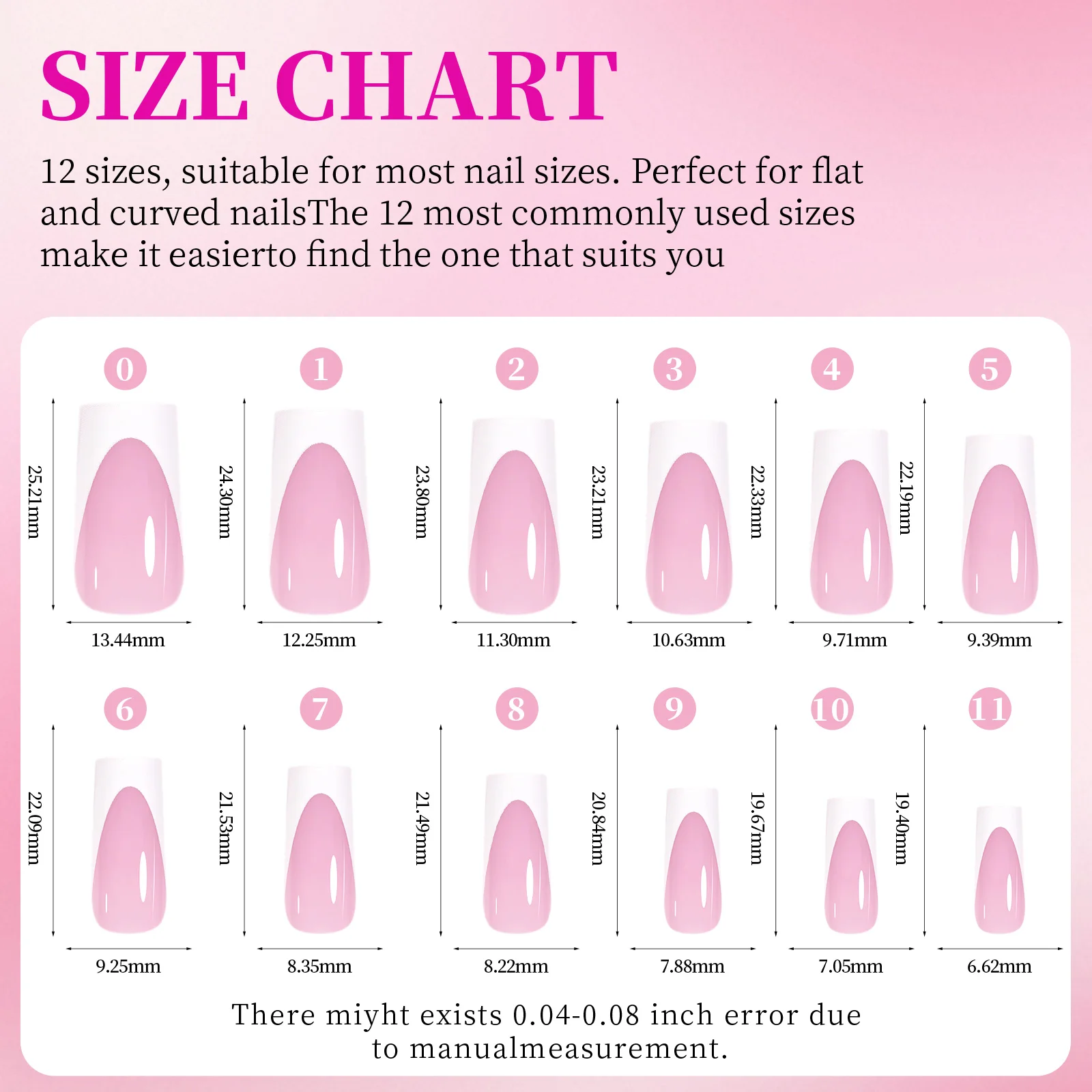 144pcs French Nail Set Image 12