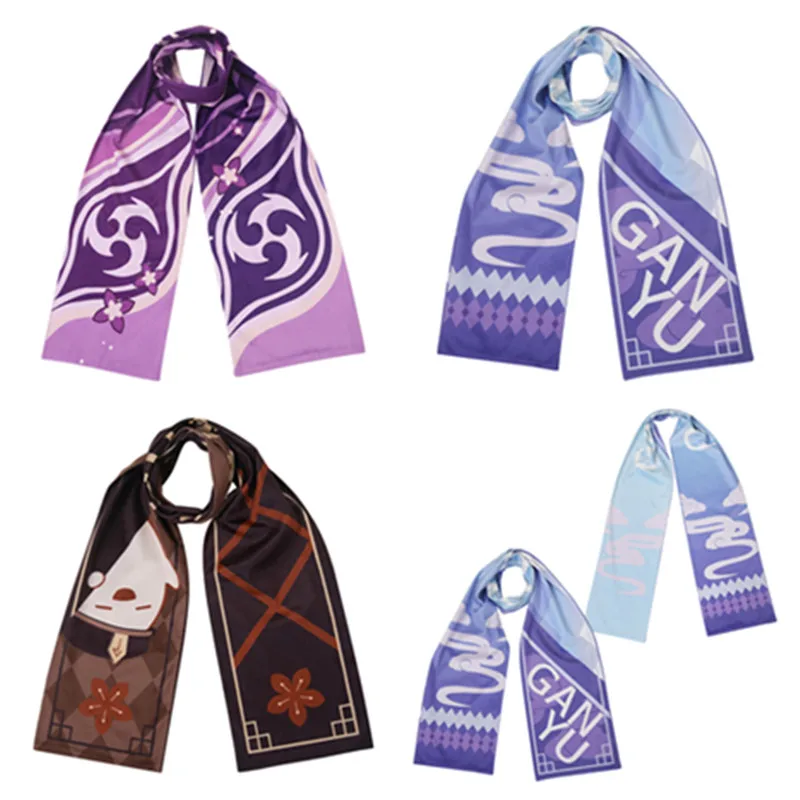 

Genshin Impact Raiden Shogun шарф для косплея Ganyu Hu Tao костюм реквизит для Хэллоуина аксессуары для карнавала наряды