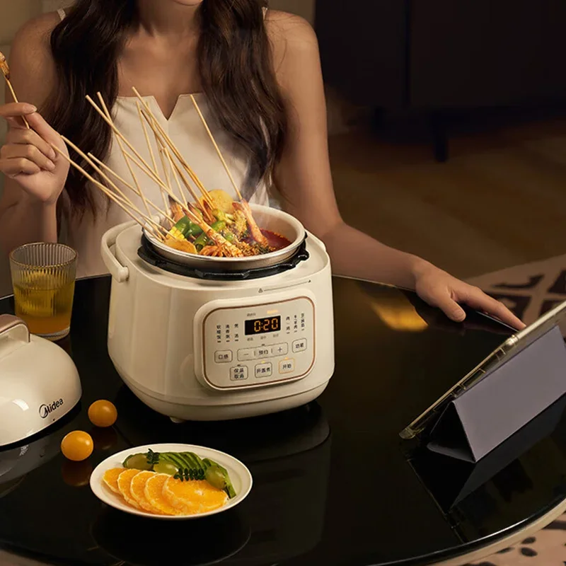 Midea Electric Pressure Cooker 1.8l Mini Portable Rice Cooker Multi-Functional Household Electric 70kpa Fast Cooking