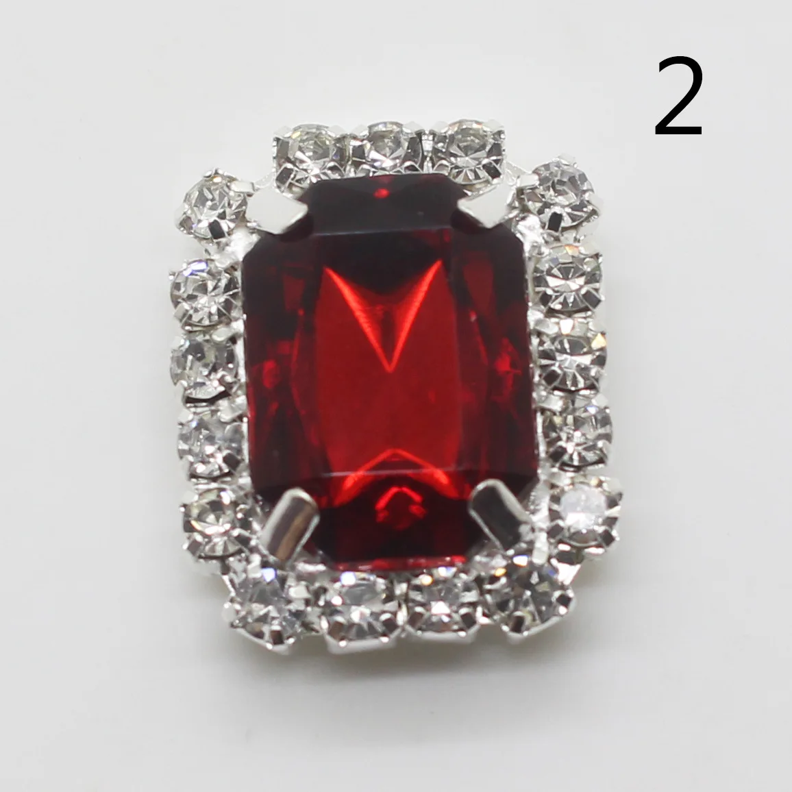 Elegant Rhinestone Embellishment Caps - Pack of 10
