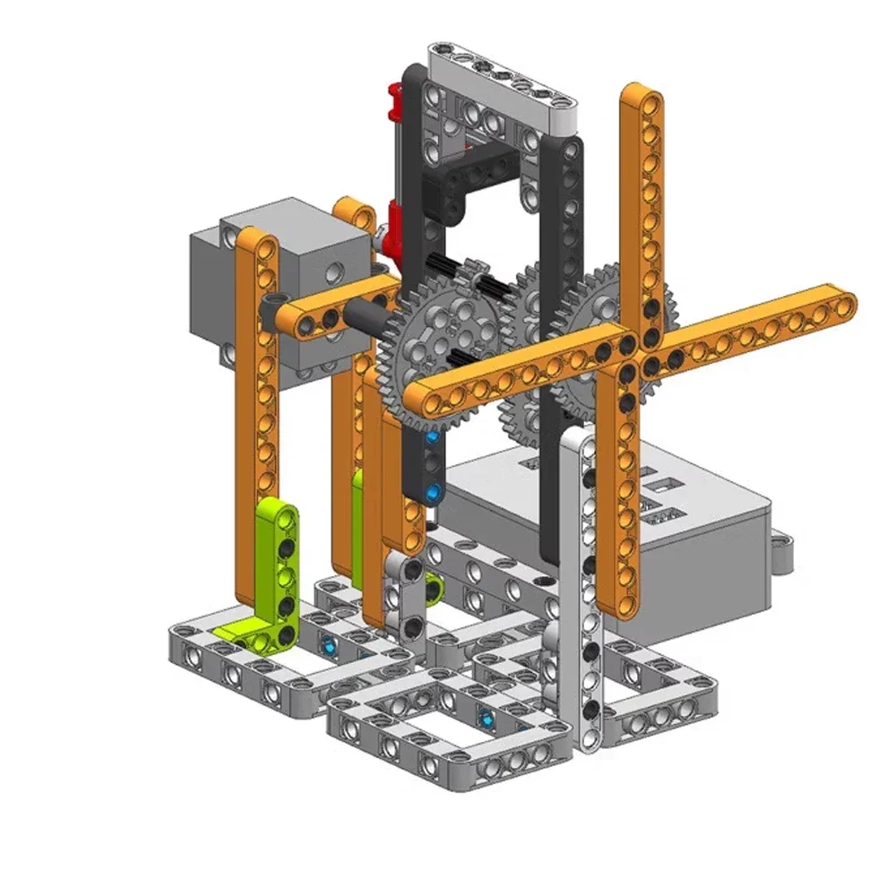 Programmable Building Block Servo Motor Cross Output Shaft Compatible with legoeds Power Control Driver for Arduino Microbit RPI