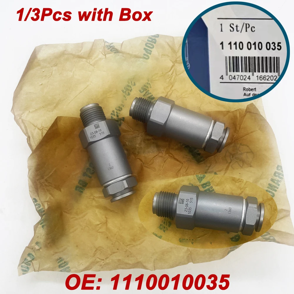 1/3Pcs 1110010035 Common Rail Fuel Pressure Relief Valve Limiter Sensor For Ivecoo Cumminss 1 110 010 035 Fuel Pressure Regulator