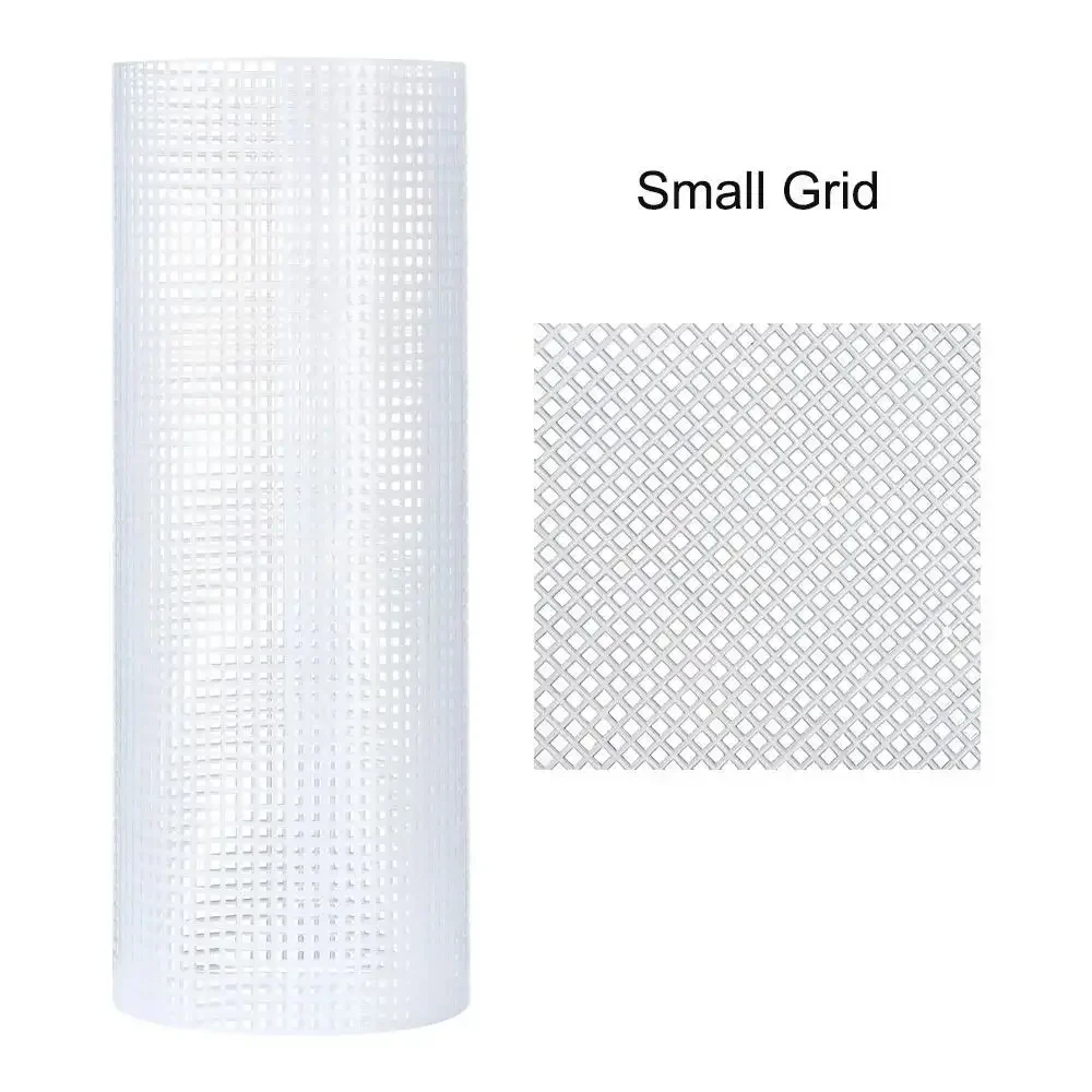 Black White Plastic Mesh Grid Canvas Bag Sheets 33x50CM