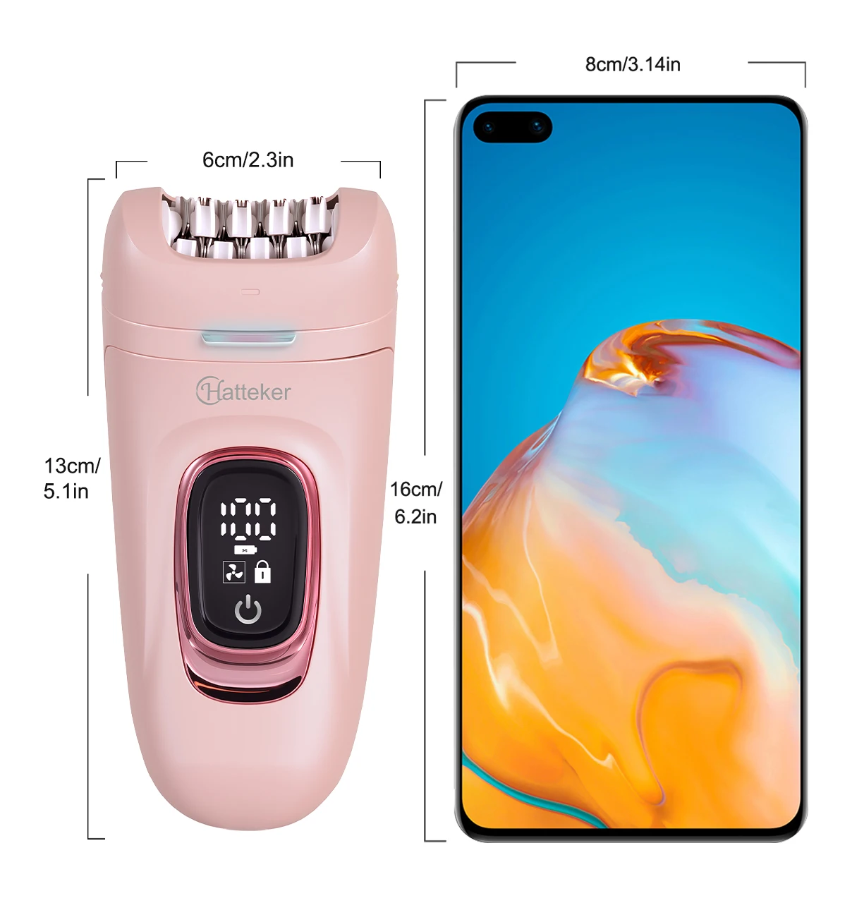 Hatteker 2-in-1 Epilierer Und Damenrasierer Für Körper Und Gesicht_voghion.com