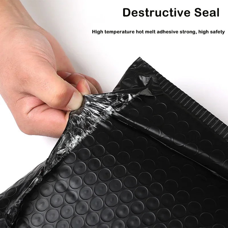 Bubble Mailers 20PCS Bubble Mailers Black Foam Envelope Bags Self Seal Mailer Padded Envelopes Bag Bubble Mailing Bag Shipping Packages