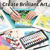 36 Colors Watercolor Paint Set,12ml/0.41floz Each,Easy to Mix,Professional for Artists,Hobbyists for Art & Craft in Easter 5
