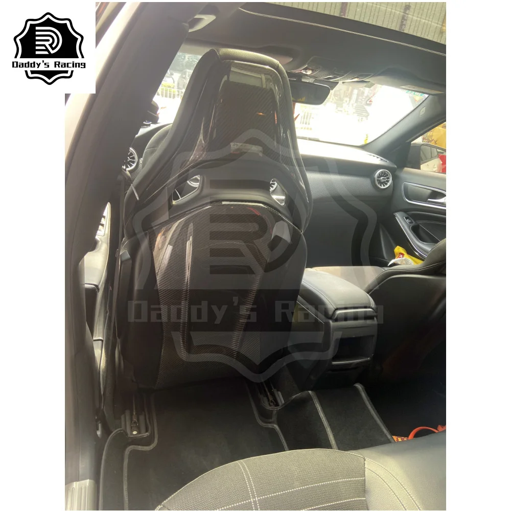 건식 탄소 섬유 시트 백 커버 2014-2020 MB AMG W205 C63 A45 CLA45 GLA45 AMG GT 자동차 외장 액세서리