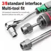 Lug Nut Remover Kit 1/4”-3/4”Twist Socket Tool Set With A 1/4”Hex Drive 3/8”Impact Bolt Nut Extractor Set 13pcs With Storage Box 3