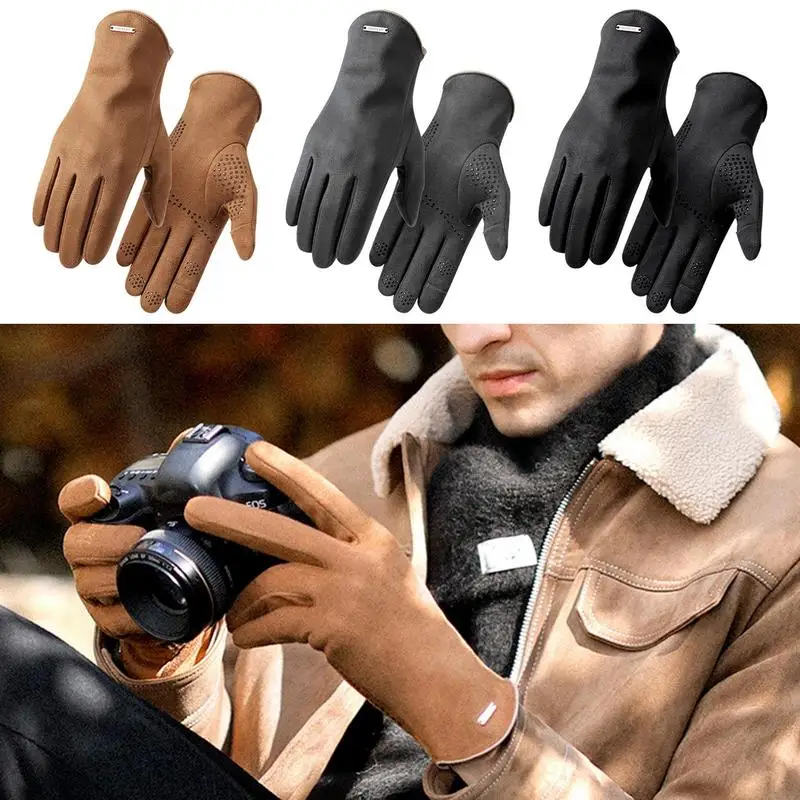 

Winter Waterproof Men's Gloves Windproof Sports Fishing Touchscreen Driving Motorcycle Ski Non-slip Warm Cycling Gloves