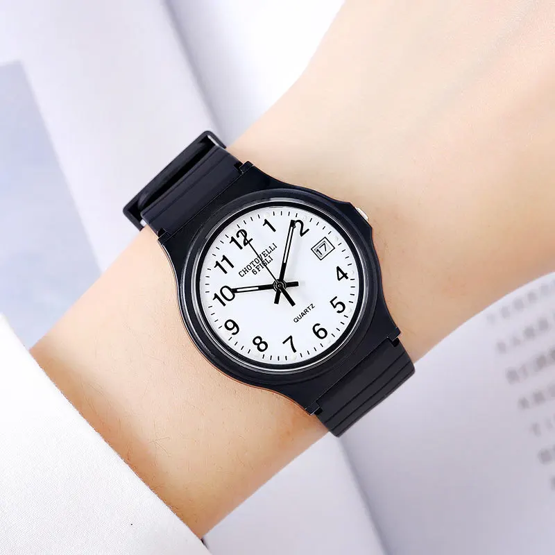 

Fashion Watch for Kids Waterproof Casual Sport Watch for Women Calendar Simple Unisex Gel Band Quartz Wristwatches