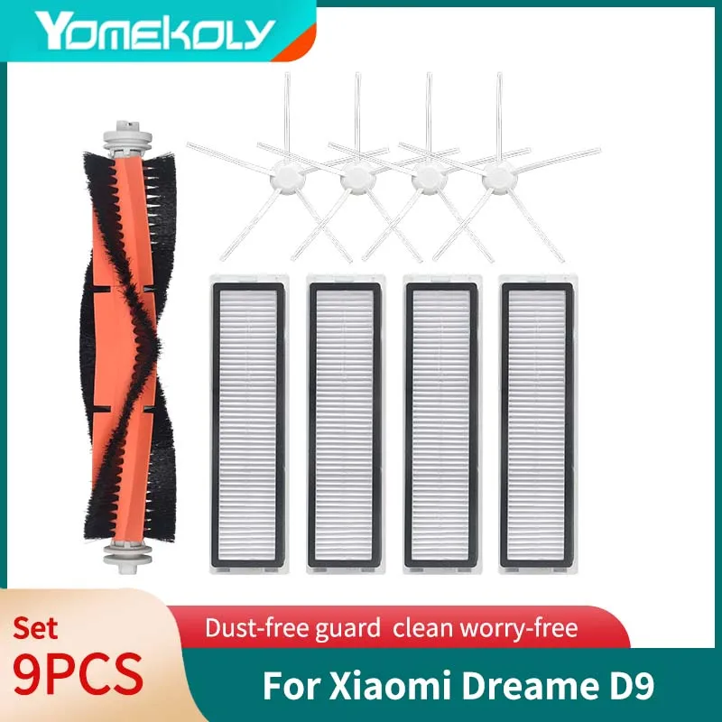 

For Xiaom Dreame D9 Main Side Brush HEPA-Filter Mop Sweeping Robot Floor Cleaner Vacuum Replacemen Accessories Parts