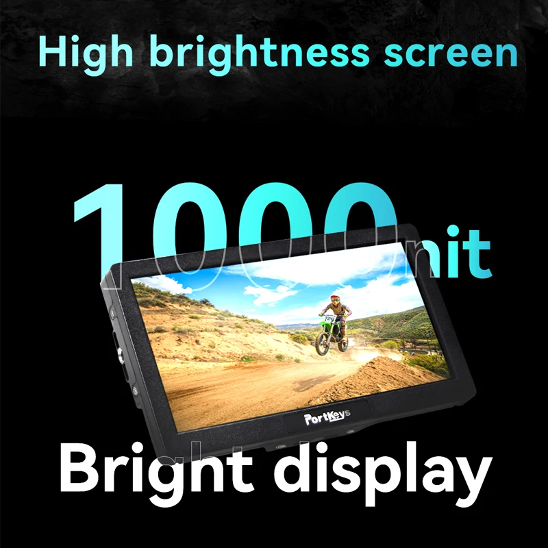 DSLR Field Monitor Portkeys HD7H 7inch Monitor 1000nit High Brightness Screen Monitor 4K For DSLR Camera Video Photography