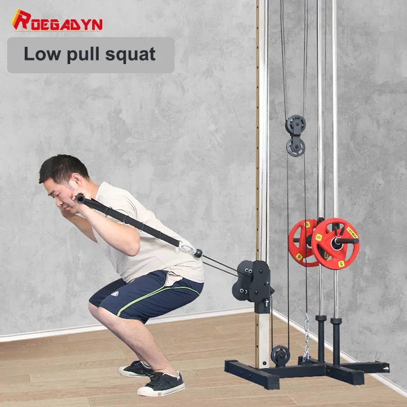 Máquina de puxar para baixo LAT Deluxup, ótimo sistema de cabos de polia de  peso para Home Gym & Fitness Workout com corda de puxar tricep incluída.  Retirada para exercitar o seu